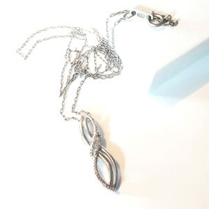 925 Silver Silver Diamond Necklace